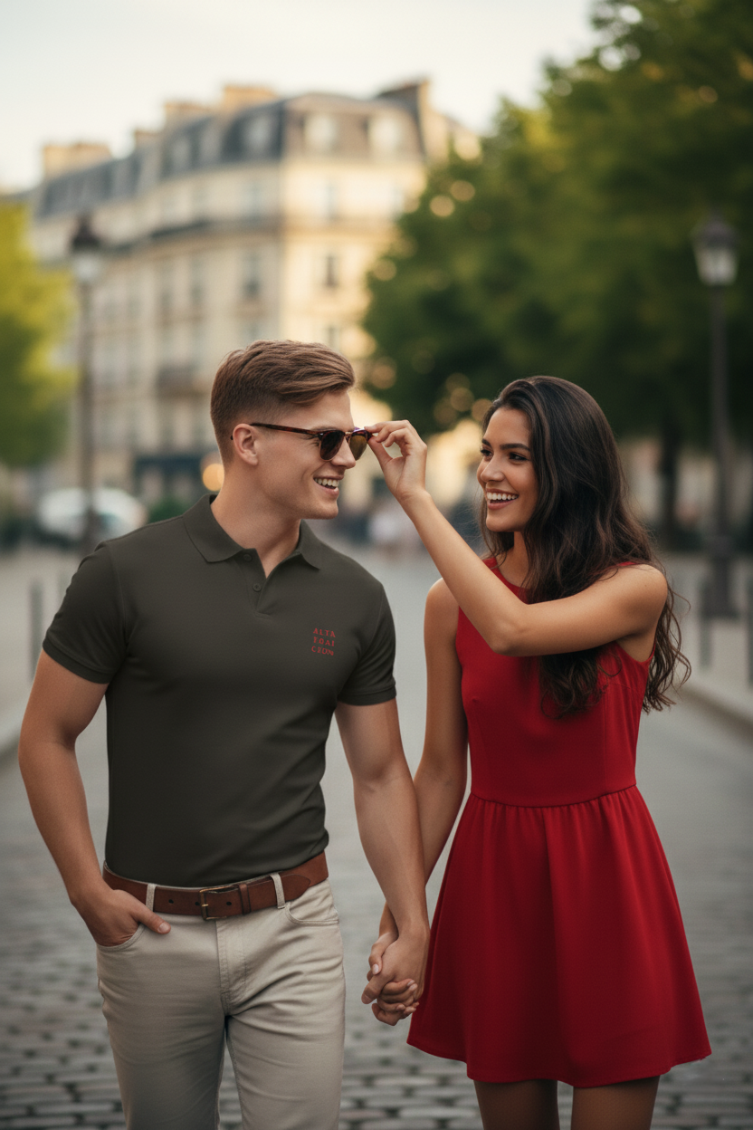 POLO PREMIUM 100% ALGODÓN ECOLÓGICO PEINADO SERIE "OLD CLASSICS" NEGRO SUBLIME