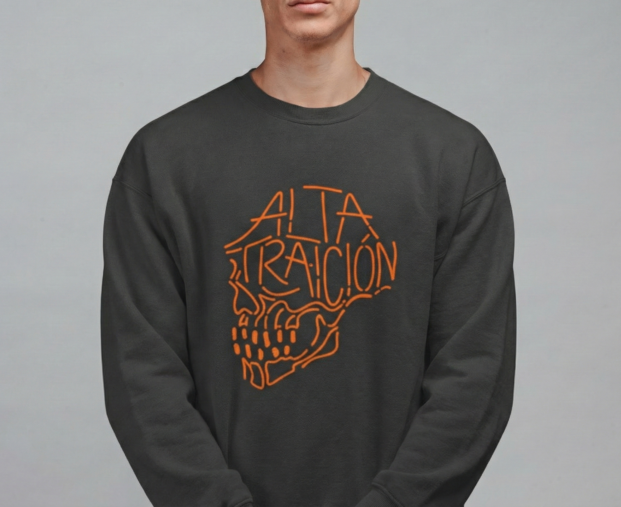 Sudadera bordada skull