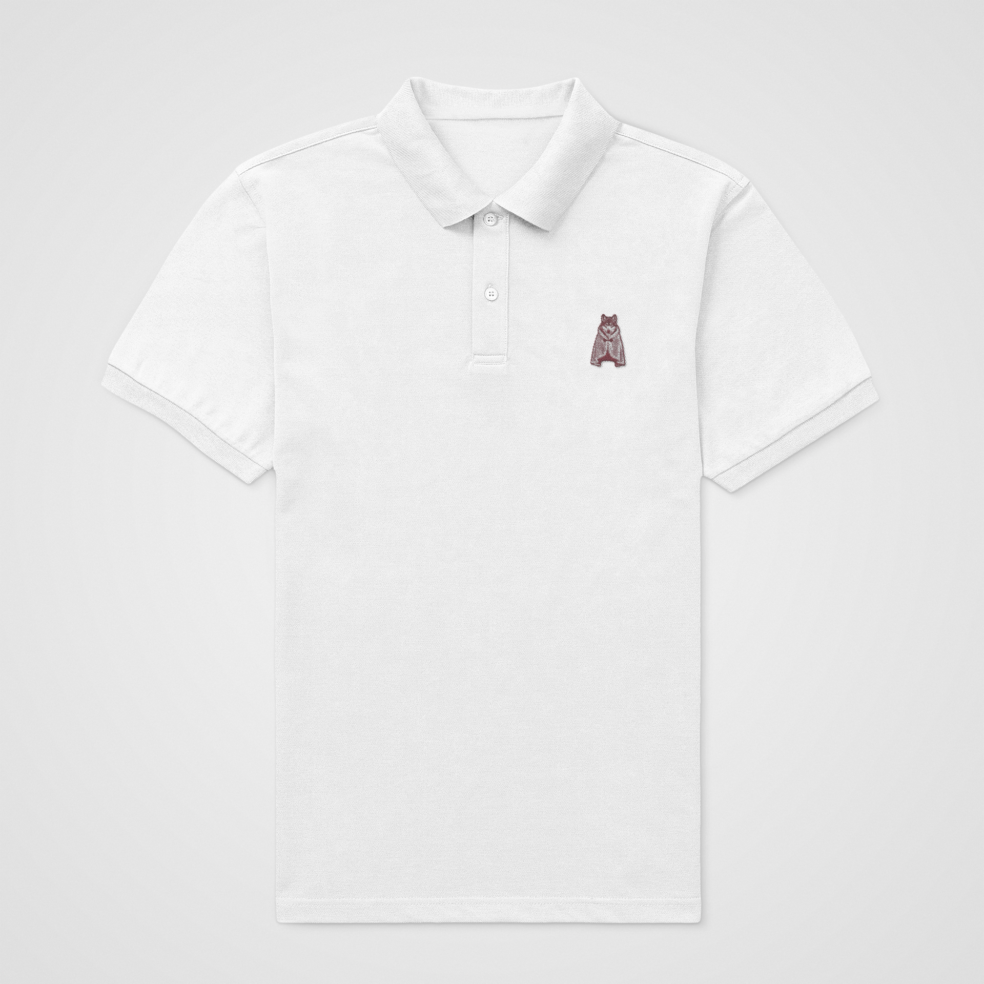 POLO PREMIUM 100% ALGODÓN ECOLÓGICO "WHITEWOLF"