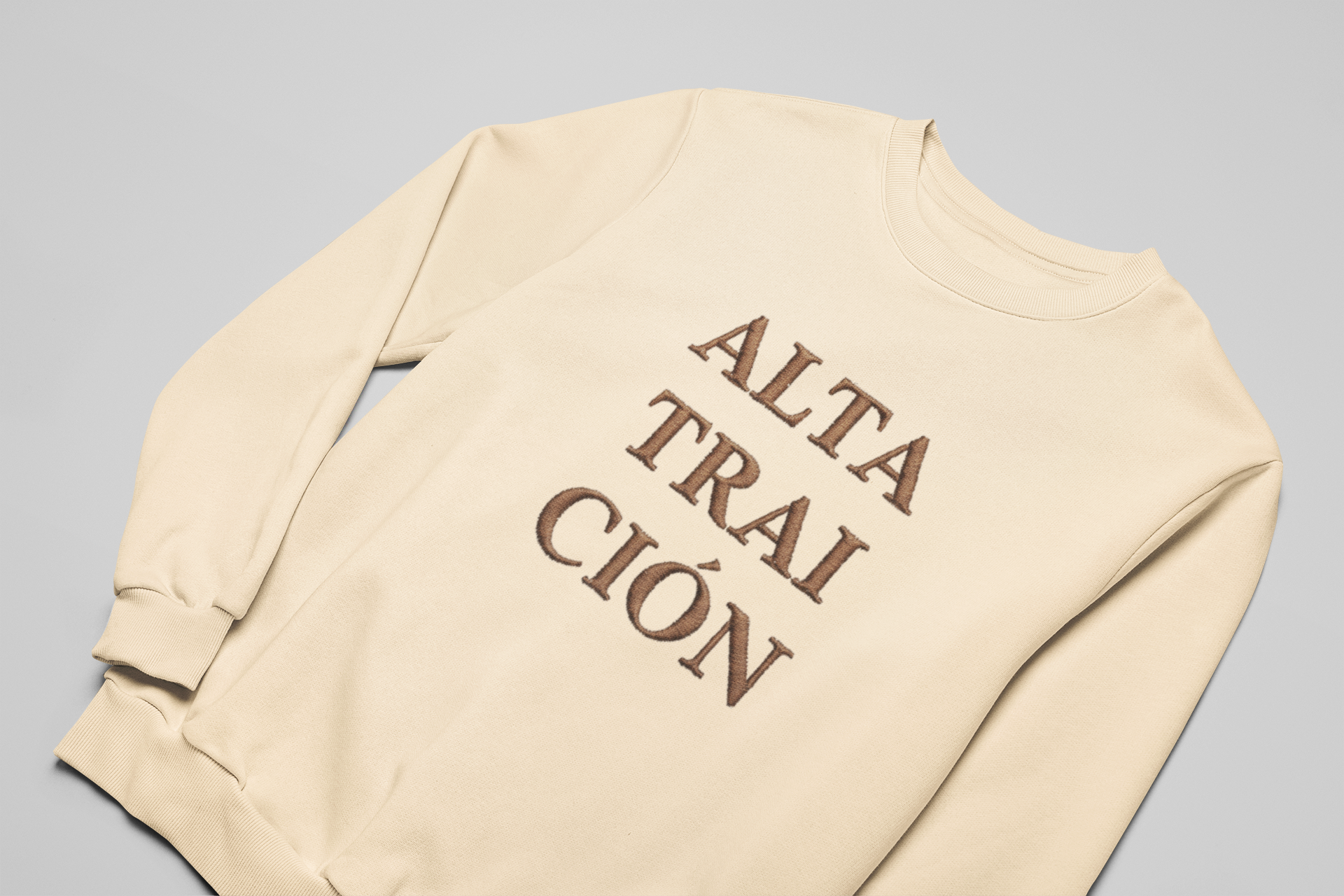 Sudadera Top Bordada Papiro