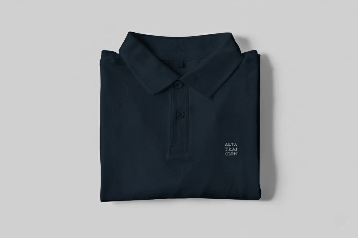 POLO PREMIUM 100% ALGODÓN ECOLÓGICO PEINADO SERIE "OLD CLASSICS" DARK NAVY
