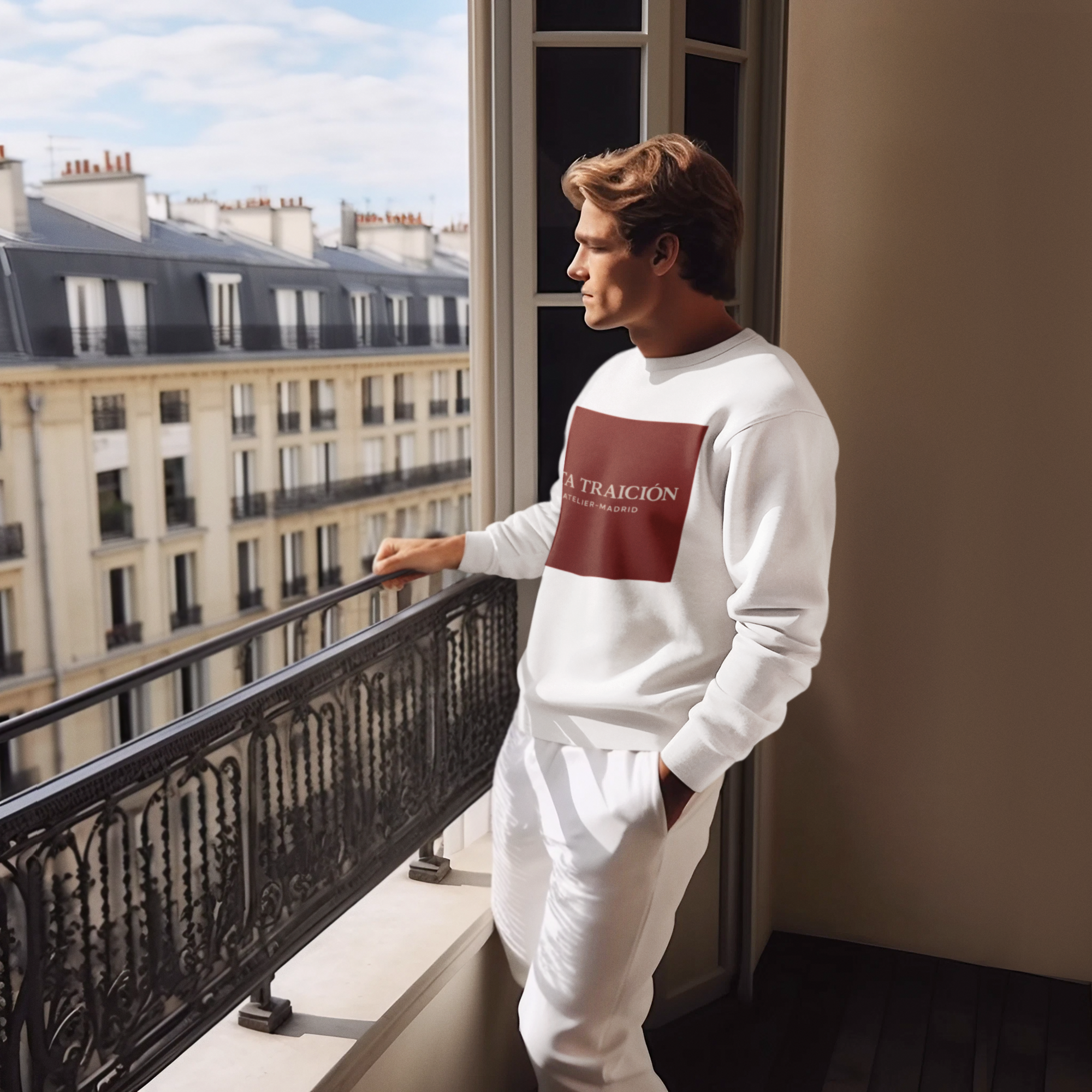 Sudadera estampada "  WHITE ICON"